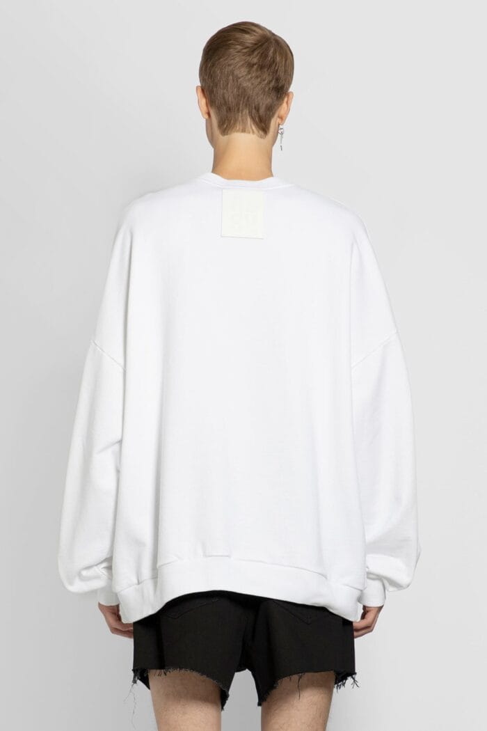 RAF SIMONS Oversized R Print Crewneck Sweatshirt