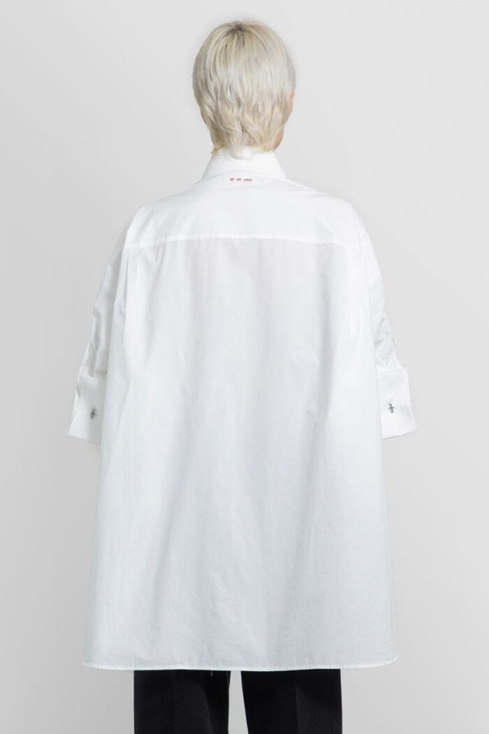 RAF SIMONS Ruffle Business Short Sleeve Shirt