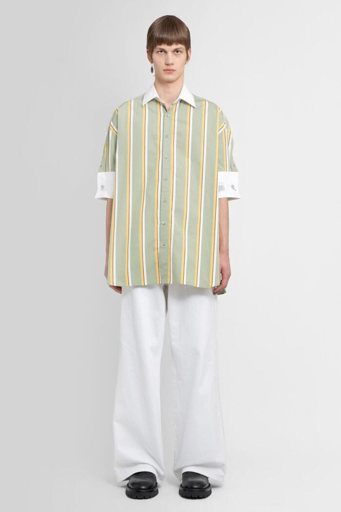 RAF SIMONS Short Sleeve Business Shirt With Rs Embroidery