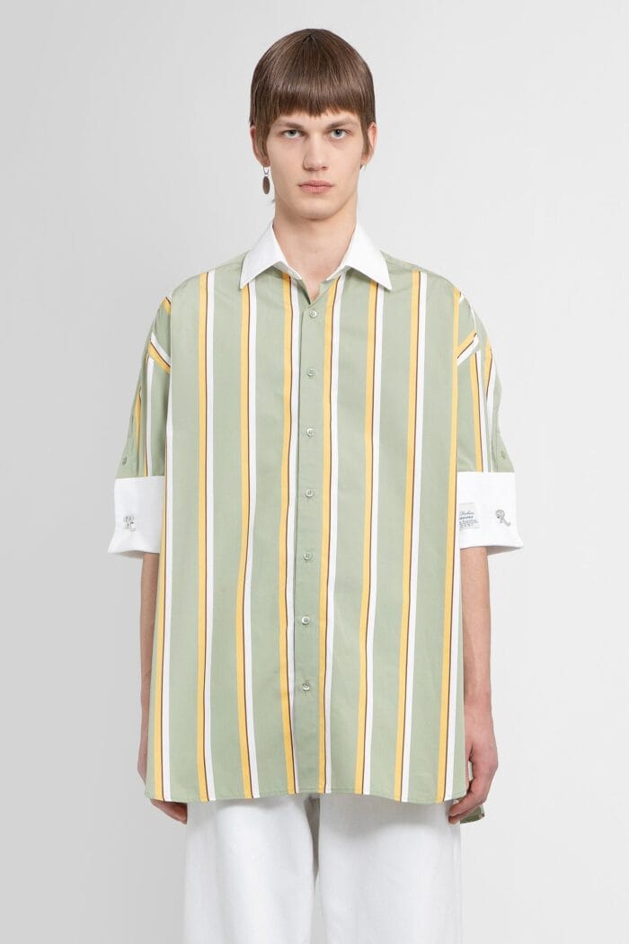 RAF SIMONS Short Sleeve Business Shirt With Rs Embroidery