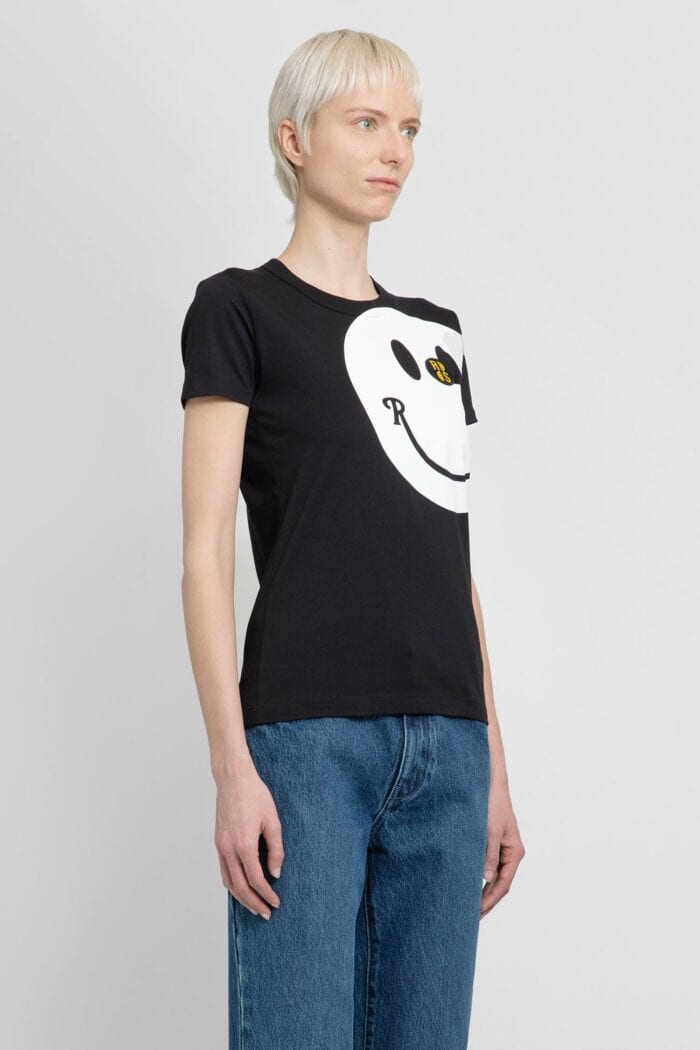 RAF SIMONS Smiley Collaboration Tight Fit T-shirt