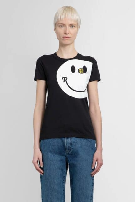 RAF SIMONS Smiley Collaboration Tight Fit T-shirt