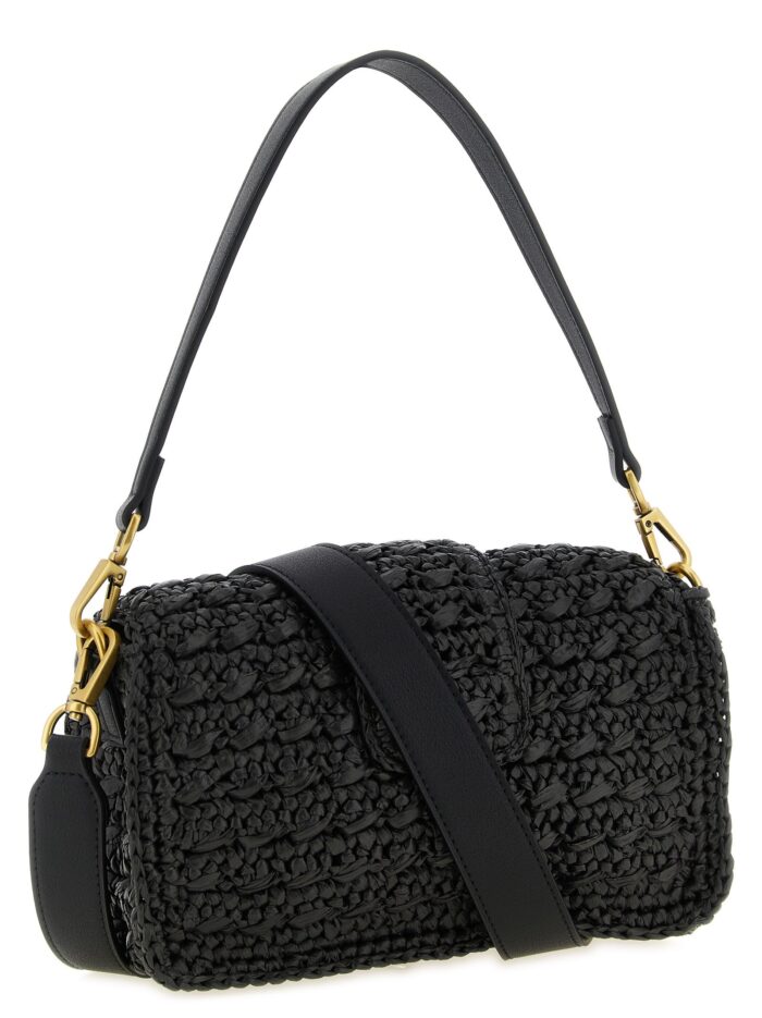 TWIN SET Raffia Crossbody Bag