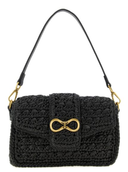 TWIN SET Raffia Crossbody Bag