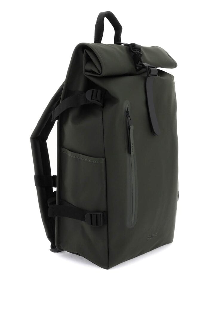 RAINS Water-repellent Rolltop Rucksack