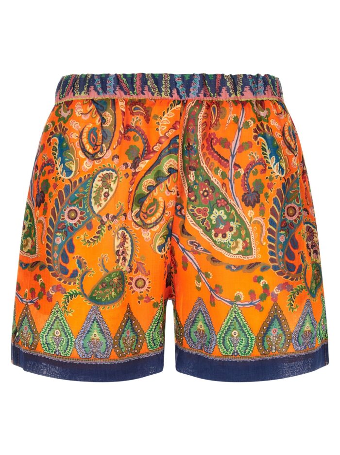 etro ramie shorts Etro Ramie Shorts