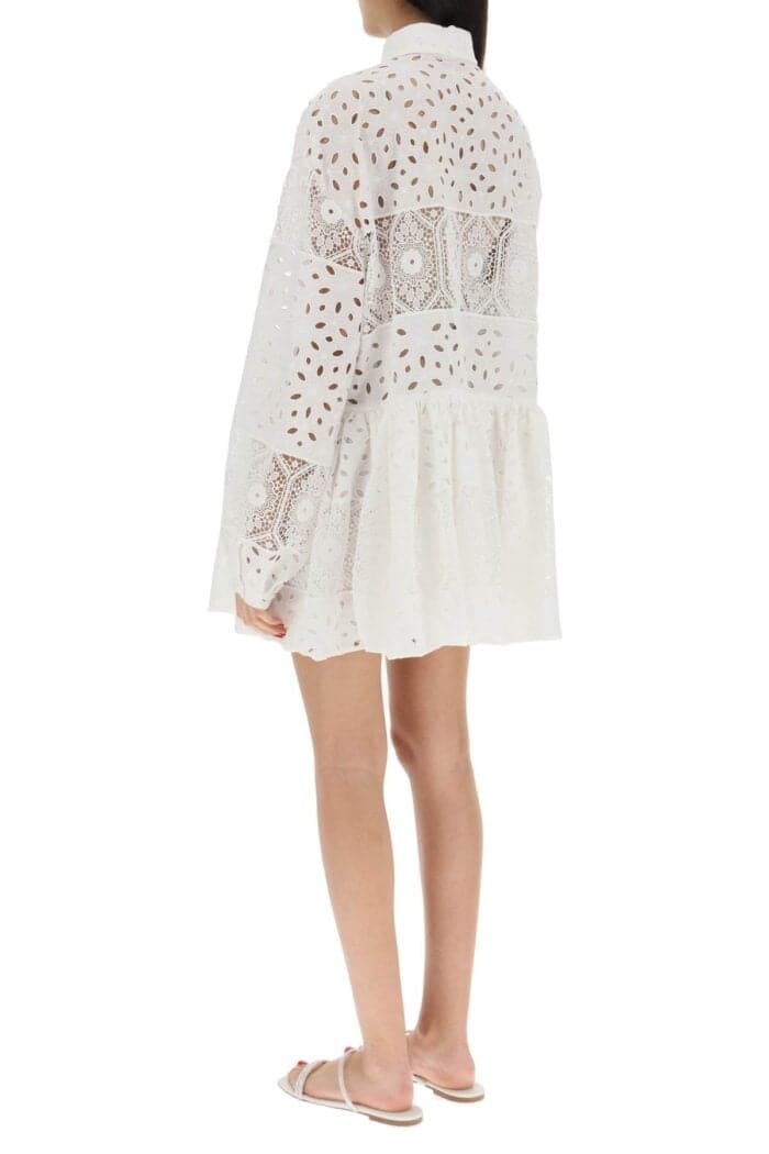 RAQUEL DINIZ Broderie Anglaise Chemisier Dress