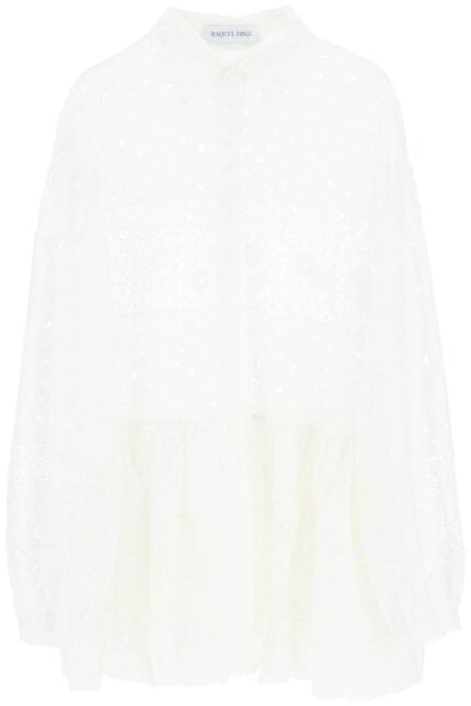 RAQUEL DINIZ Broderie Anglaise Chemisier Dress