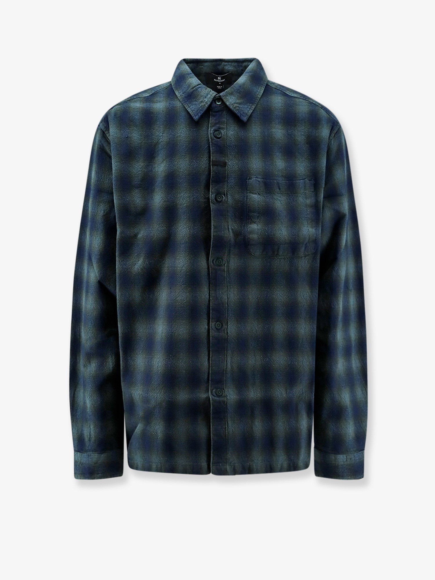 Represent Rasent Plaid Cotton Shirt With Check Pattern