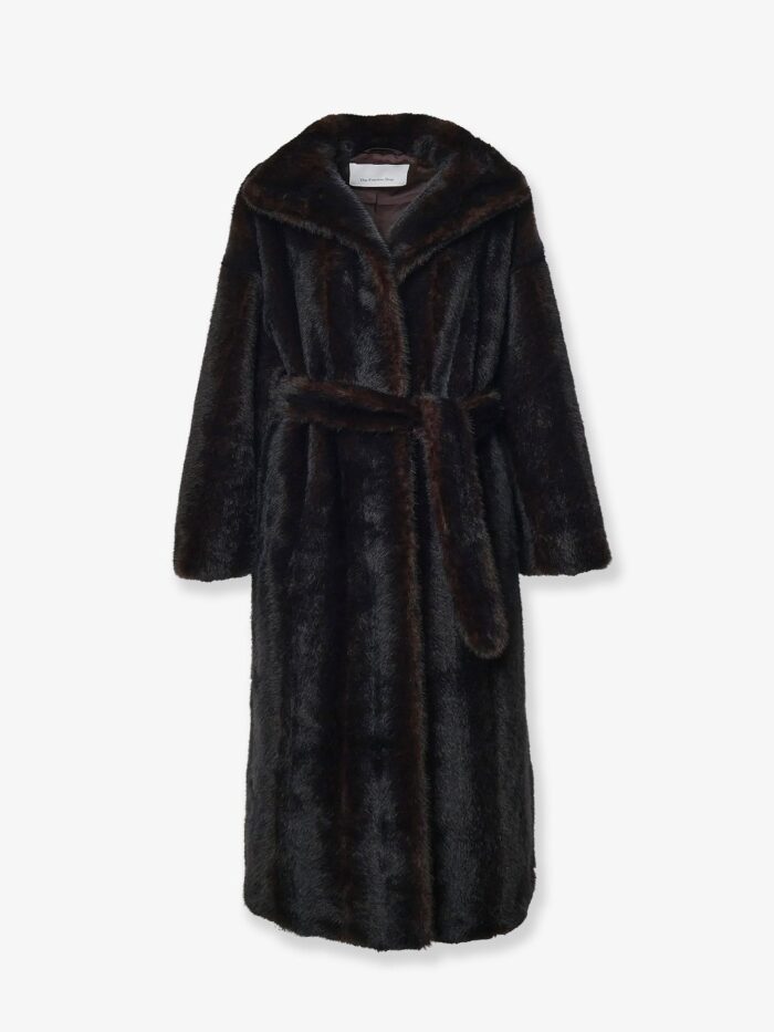 the frankie shop ravello faux fur coat THE FRANKIE SHOP Ravello Faux Fur Coat