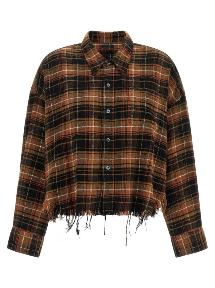 r13 raw cut cropped shirt R13 Raw Cut Cropped Shirt