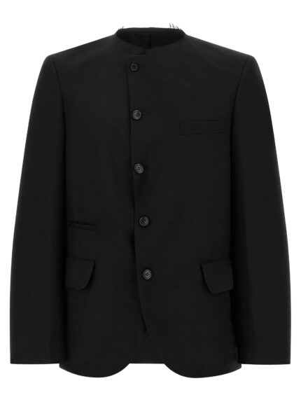 COMME DES GARCONS BLACK Raw Cut Hem Blazer