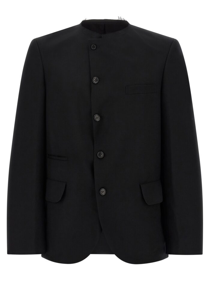 COMME DES GARCONS BLACK Raw Cut Hem Blazer