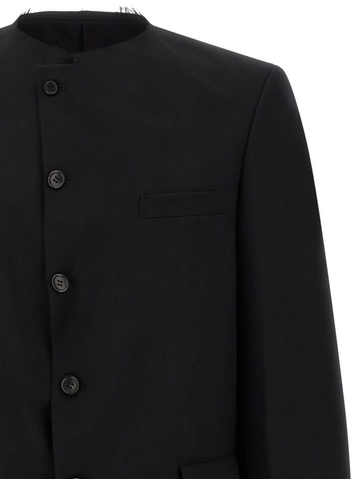 COMME DES GARCONS BLACK Raw Cut Hem Blazer