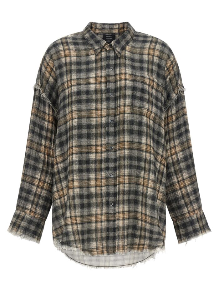 r13 raw cut hem shirt R13 Raw Cut Hem Shirt