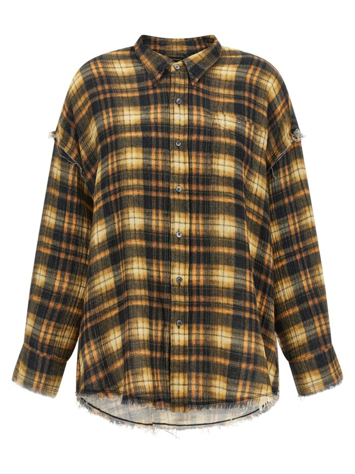 r13 raw cut hem shirt R13 Raw Cut Hem Shirt