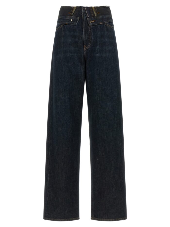 mm6 maison margiela raw cut waist jeans MM6 MAISON MARGIELA Raw Cut Waist Jeans