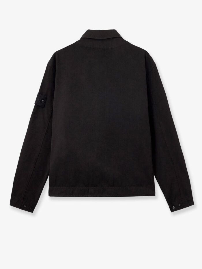 Stone Island Raw Hand Wool Cotton Gabardine-TC S.I: Ghost Wool And Cotton Blend Jacket