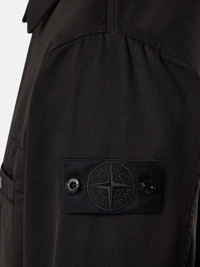 Stone Island Raw Hand Wool Cotton Gabardine-TC S.I: Ghost Wool And Cotton Blend Jacket