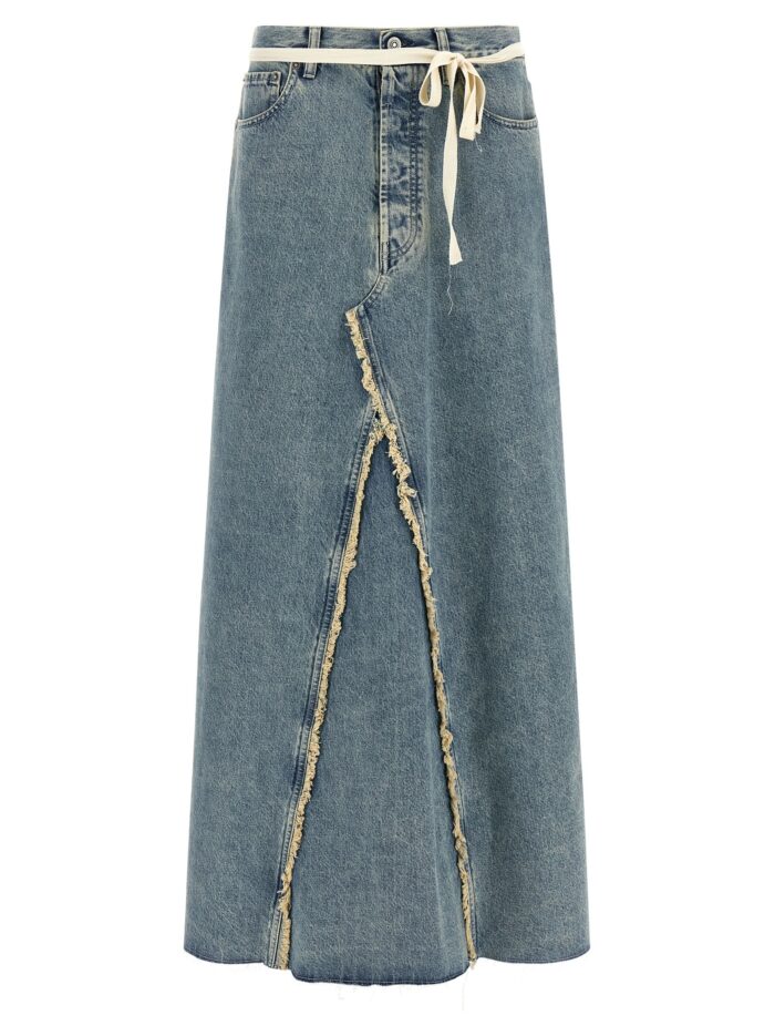 maison margiela raw hem denim skirt Maison Margiela Raw Hem Denim Skirt