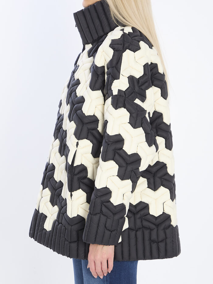Raxxy Black and white puffer jacket