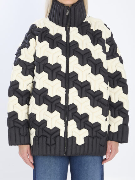 Raxxy Black and white puffer jacket