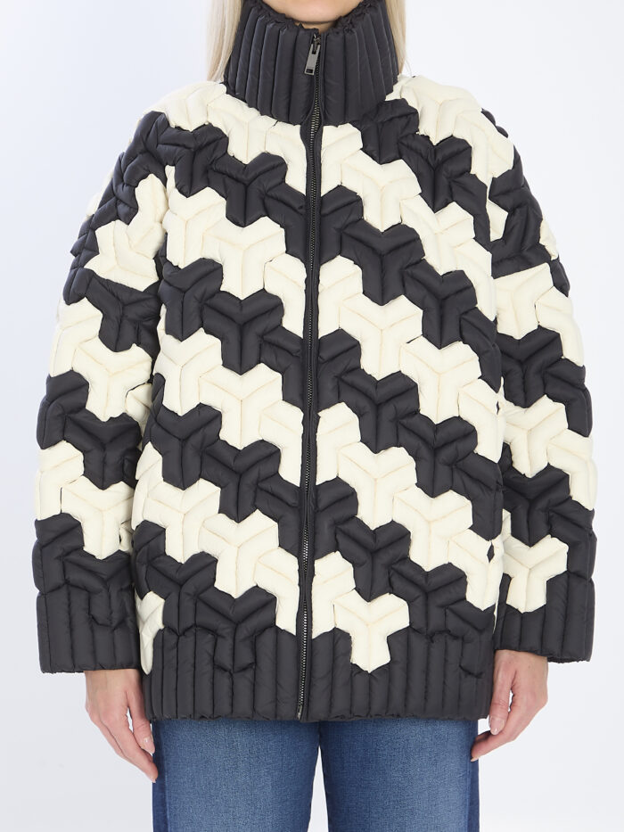 Raxxy Black and white puffer jacket