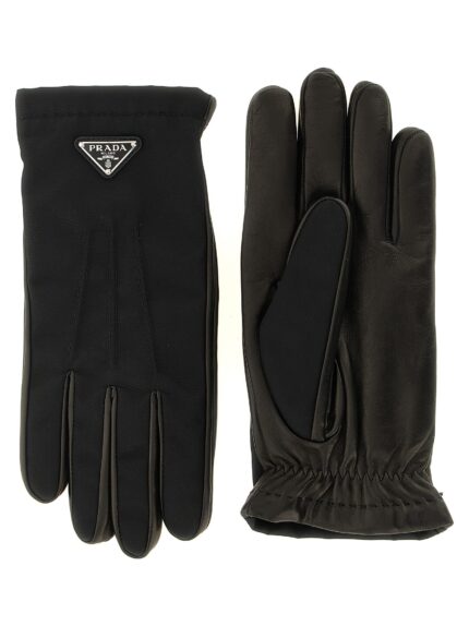PRADA Re-Nylon And Nappa Gloves