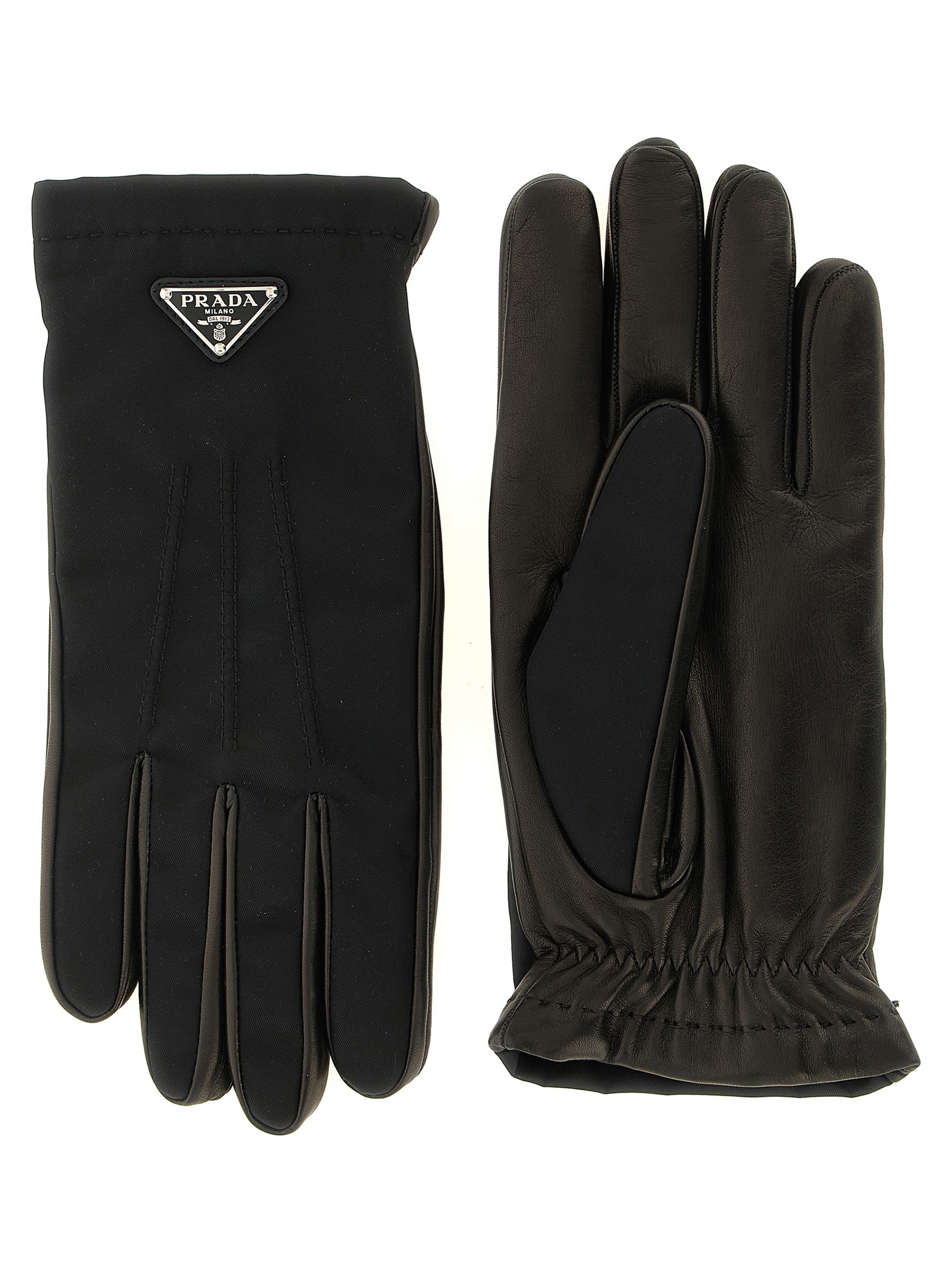 PRADA Re-Nylon And Nappa Gloves