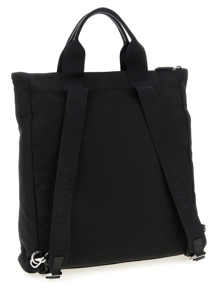 PRADA Re-Nylon And Saffiano Backpack Shopping Bag