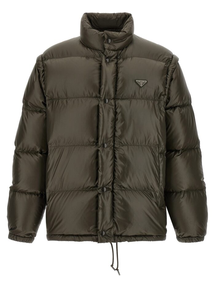 prada re nylon down jacket PRADA Re-Nylon Down Jacket