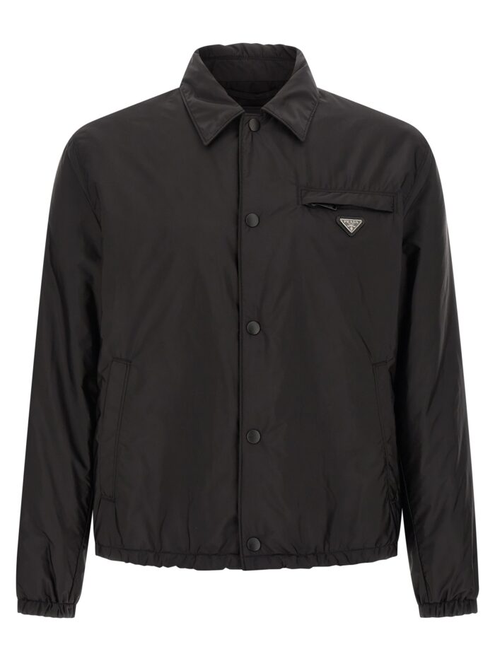 prada re nylon feather jacket PRADA Re-nylon Feather Jacket