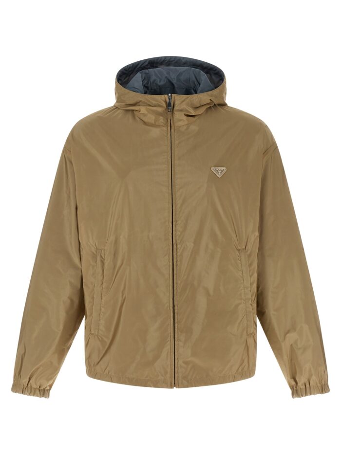 prada re nylon feather reversible jacket PRADA Re-Nylon Feather Reversible Jacket