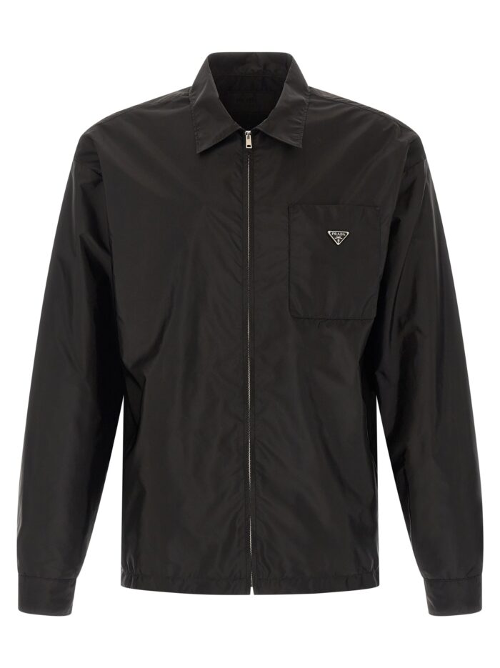 prada re nylon feather shirt PRADA Re-nylon Feather Shirt