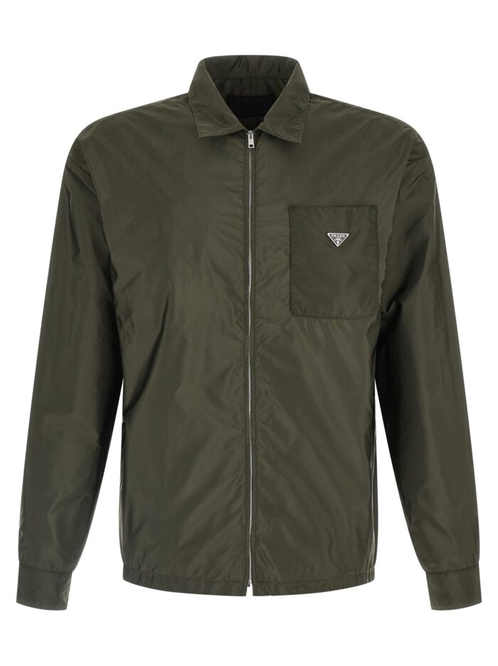 prada re nylon feather shirt PRADA Re-nylon Feather Shirt