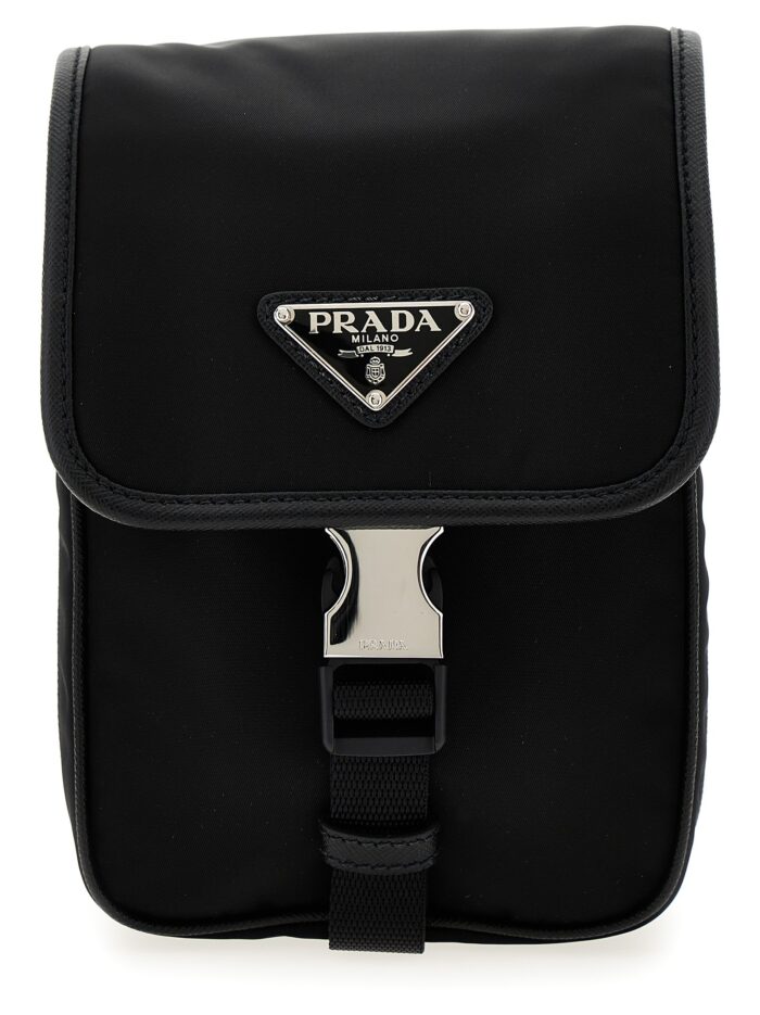 prada re nylon logo crossbody bag PRADA Re-Nylon Logo Crossbody Bag