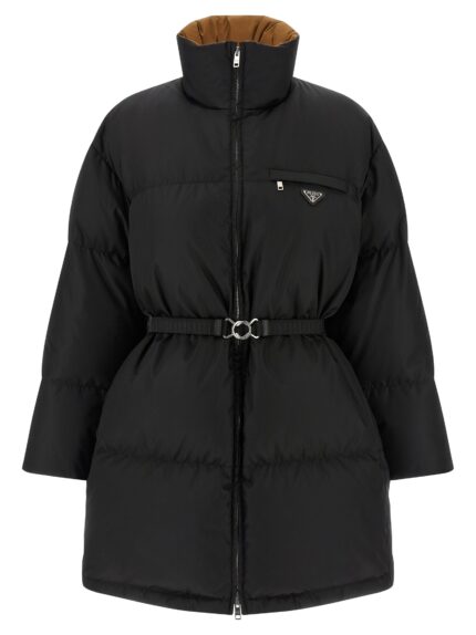 PRADA Re-Nylon Maxi Down Jacket