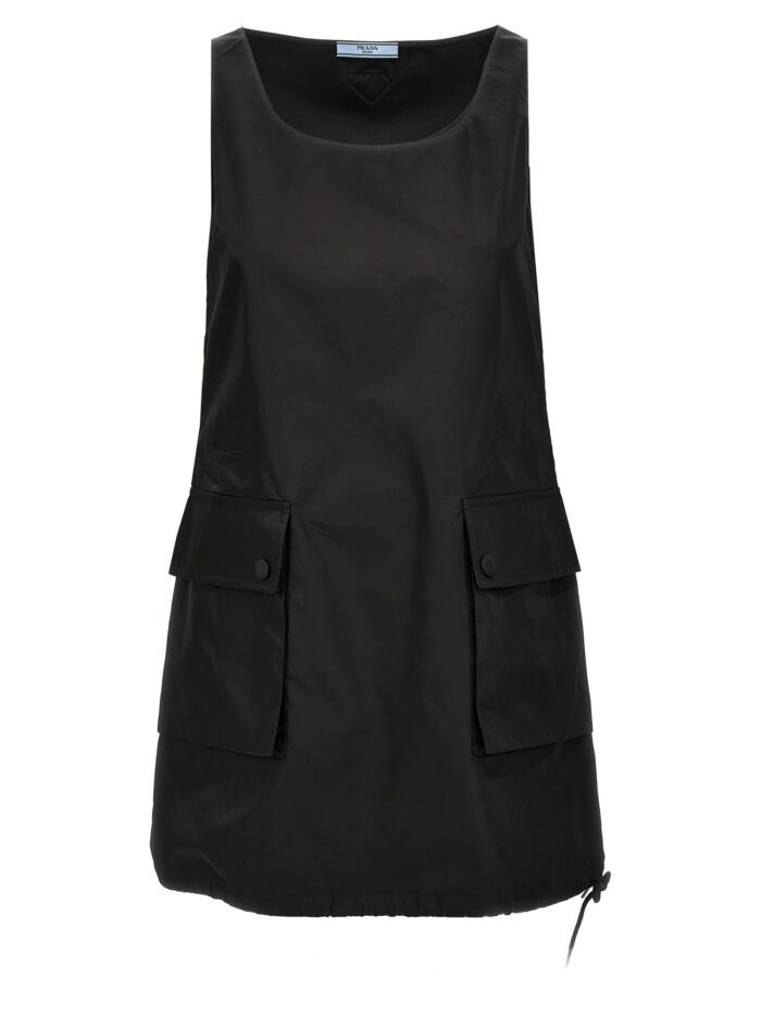 prada re nylon mini dress PRADA Re-Nylon Mini Dress
