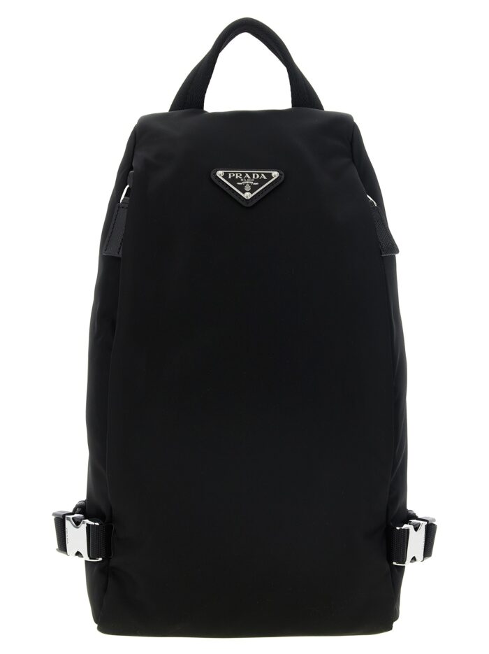 prada re nylon one shoulder backpack PRADA Re-Nylon One-shoulder Backpack