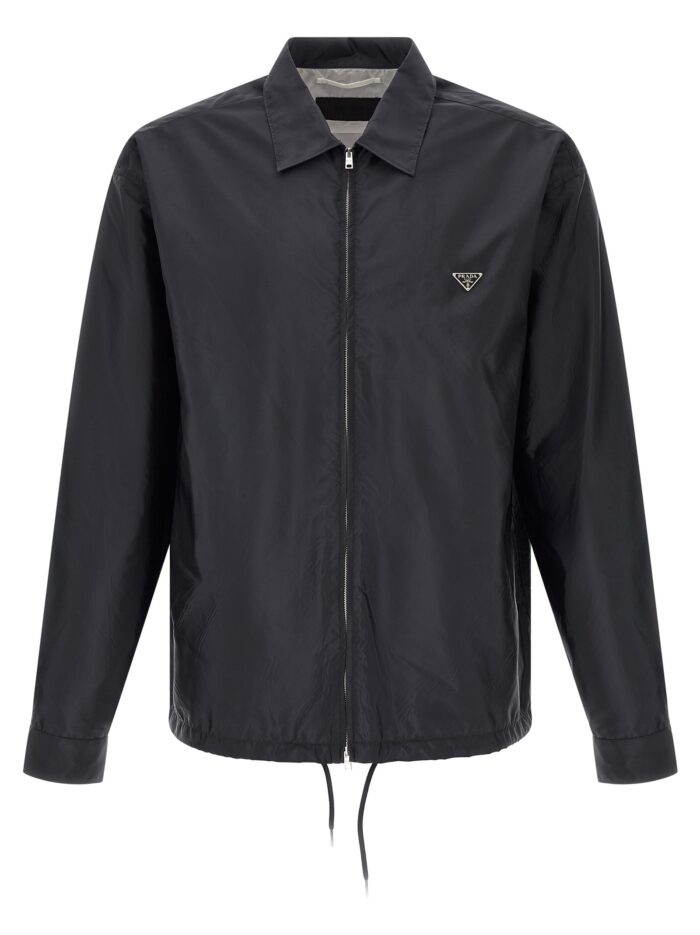 prada 're nylon piuma' overshirt PRADA 'Re-Nylon Piuma' Overshirt