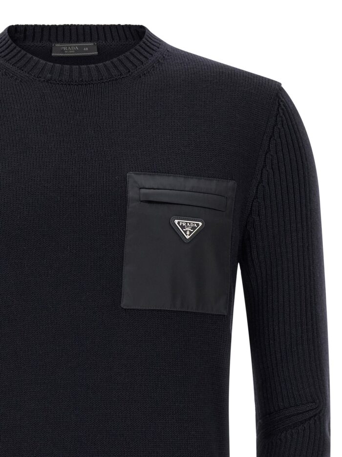 PRADA 'Re-Nylon' Pocket Sweater
