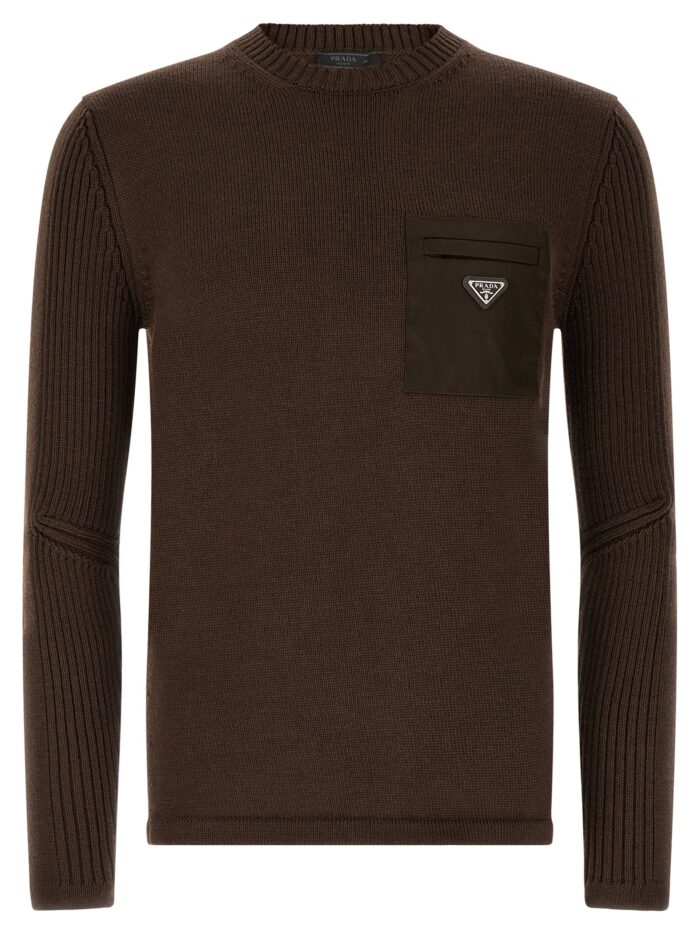prada 're nylon' pocket sweater PRADA 'Re-Nylon' Pocket Sweater