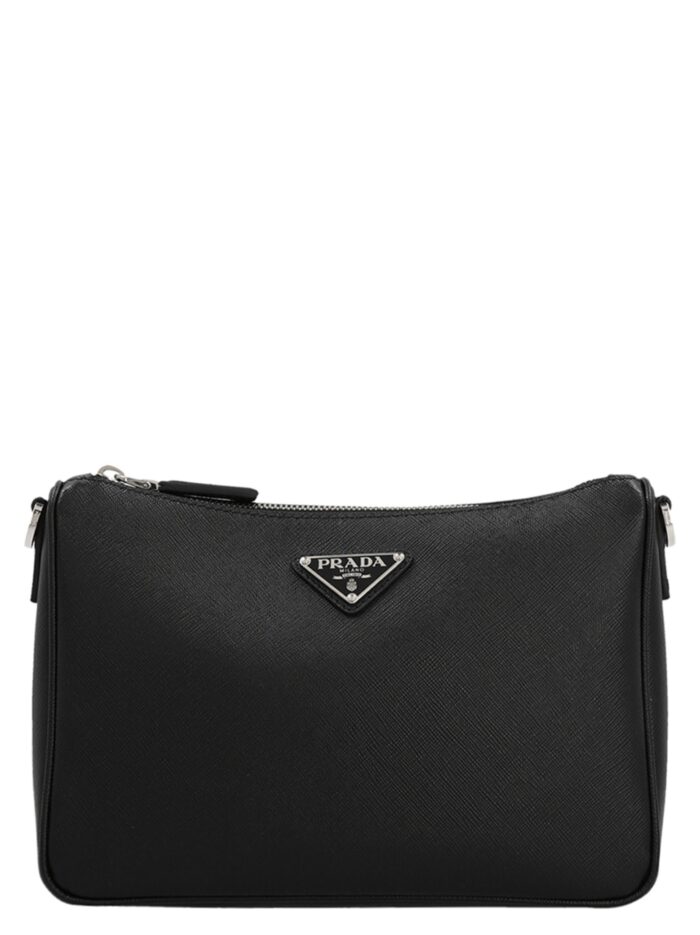 prada re nylon & saffiano crossbody bag PRADA Re-Nylon & Saffiano Crossbody Bag