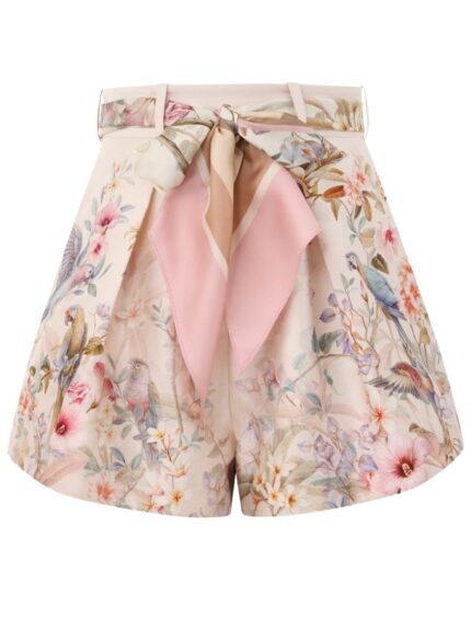 Zimmermann Rebellion Pleated Shorts