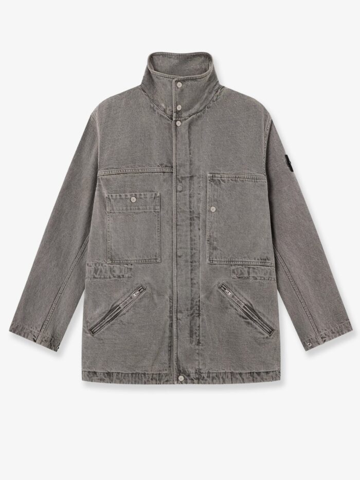 stone island recycled cotton blend jacket Stone Island Recycled Cotton Blend Jacket