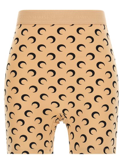 MARINE SERRE 'Recycled Moon' Biker Shorts