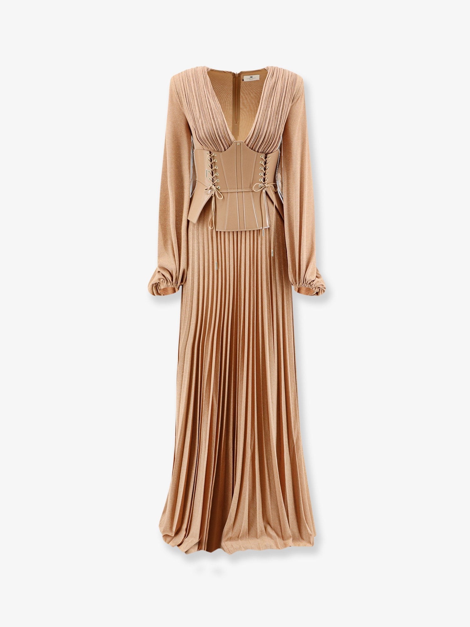 Elisabetta Franchi Red Carpet Dress With Corset