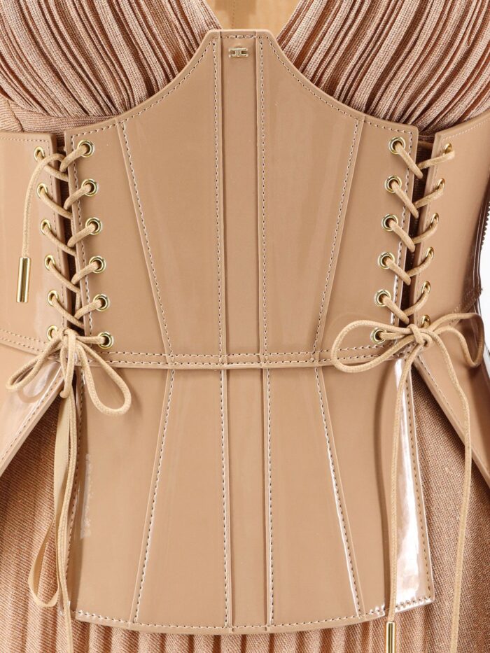 Elisabetta Franchi Red Carpet Dress With Corset