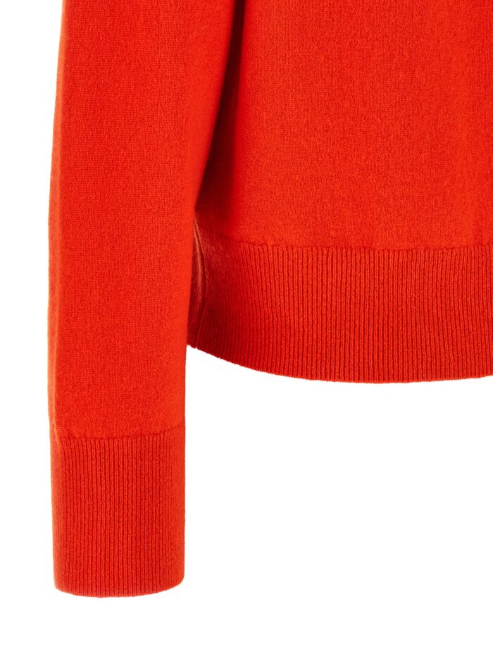 VINCE Red Cashmere V-neck Sweater