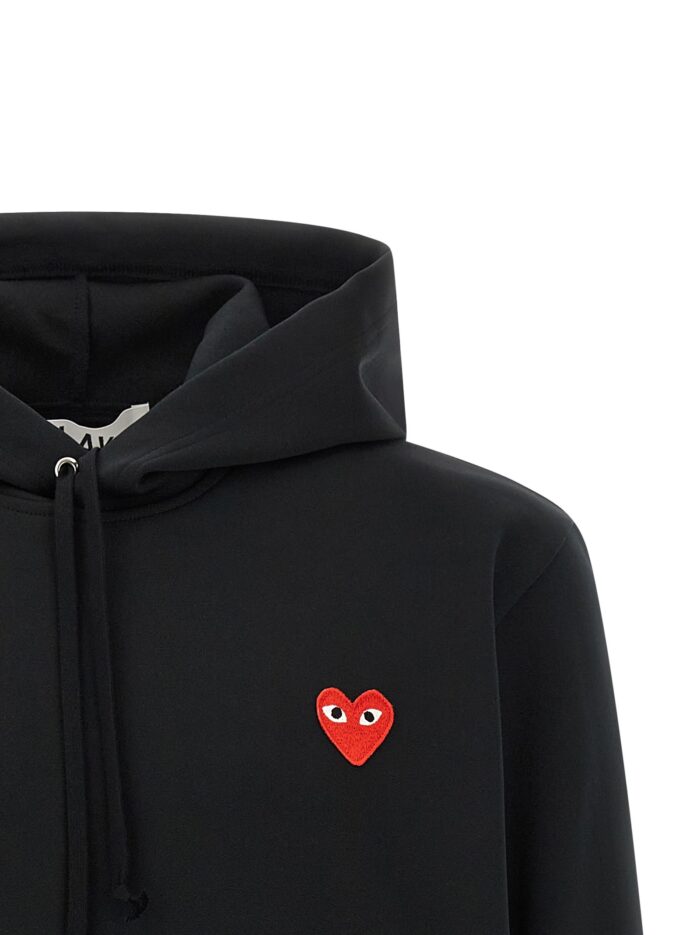 COMME DES GARCONS PLAY 'Red Emblem' Patch Hoodie